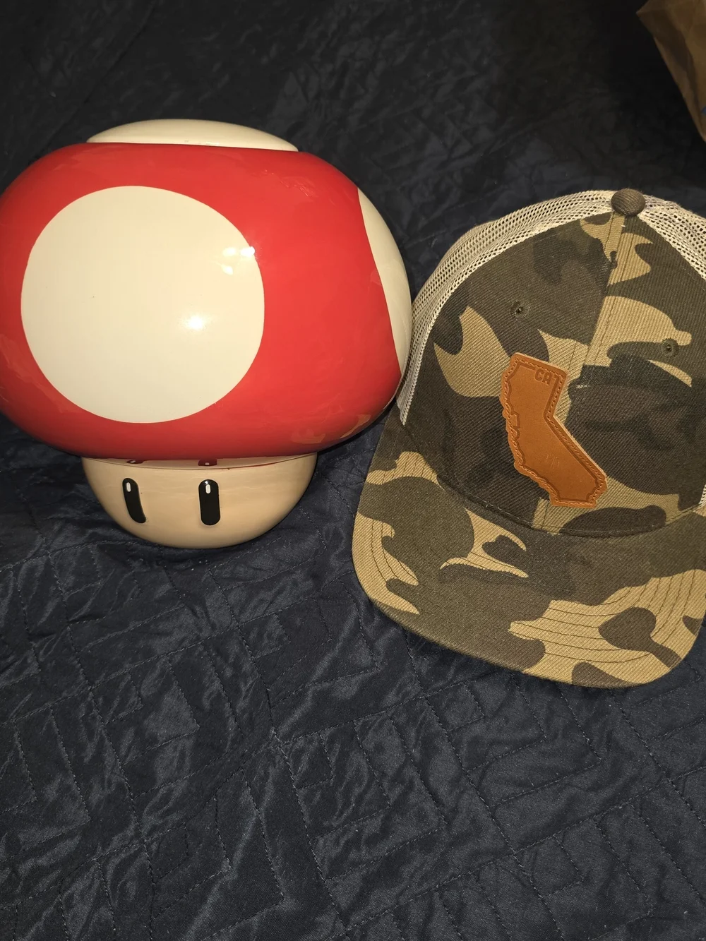 Ceramic Super Mario Mushroom Cookie Jar